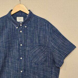 Billy Reid Short Sleeve Standard Fit Button Down XL